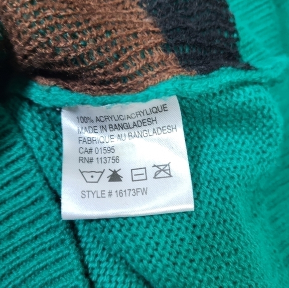 Christmas Green Rudolph Sweater - Picture 7 of 8